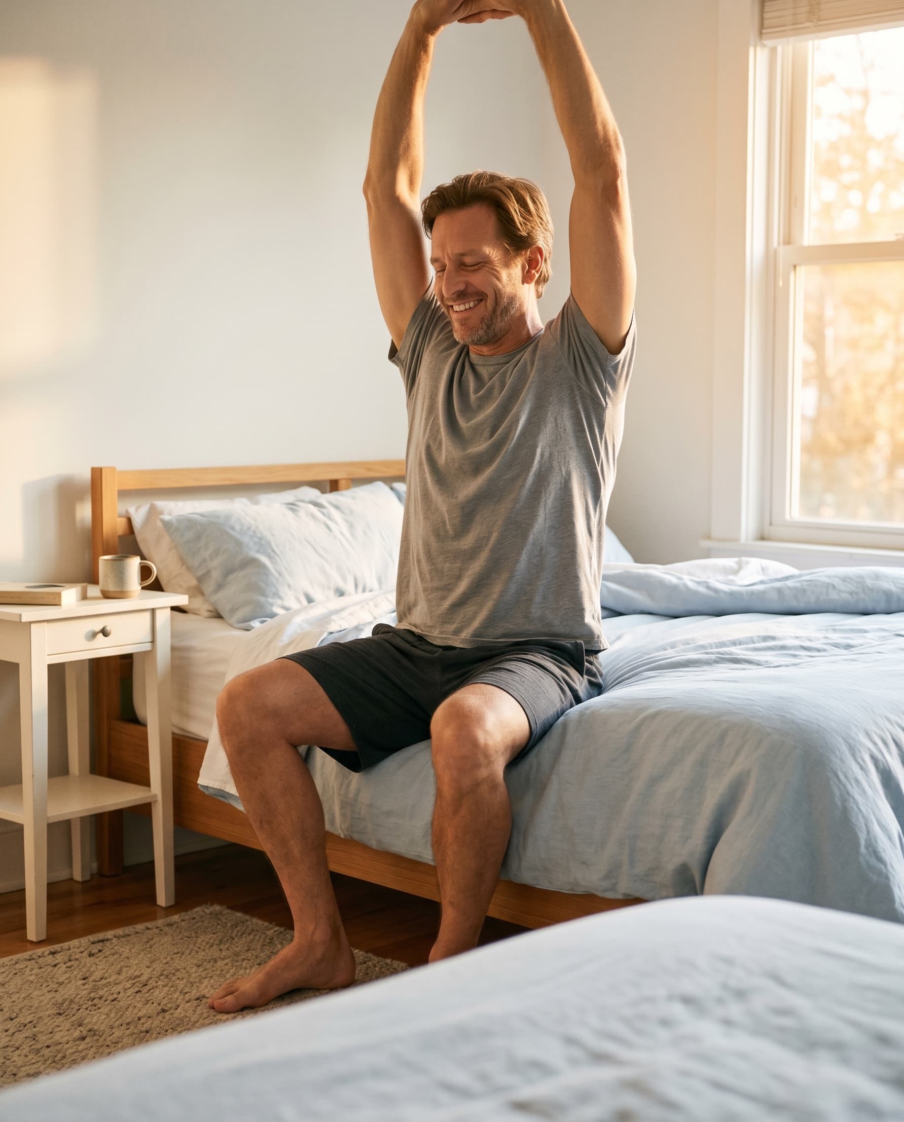 Increases total sleep time by promoting genuine delta-wave sleep, not sedation. Your brain's own sleep signals, amplified.