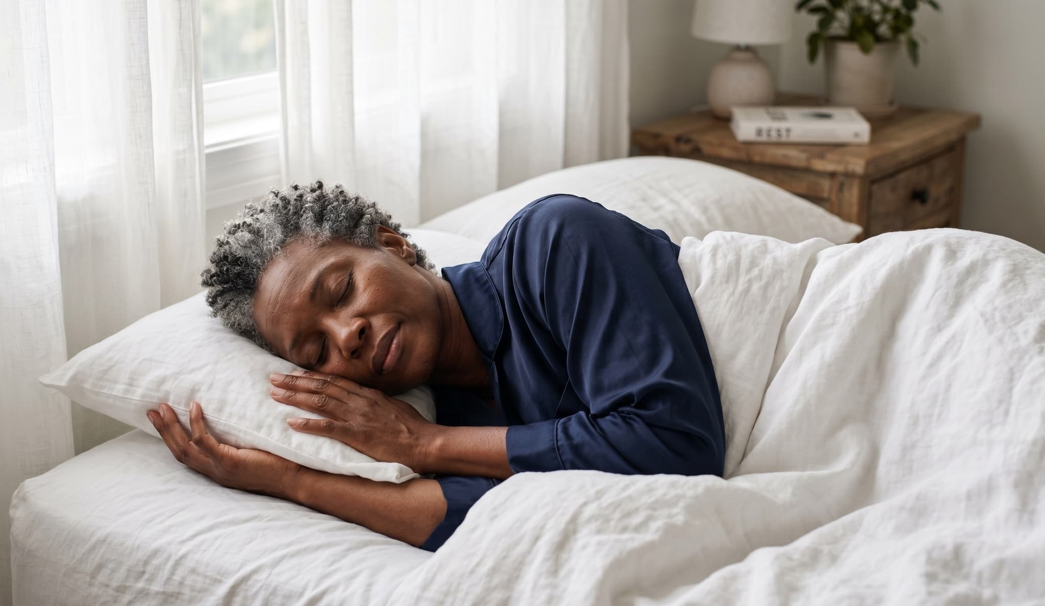 Restores melatonin production to youthful levels, and most people notice deeper sleep within the first week of starting.