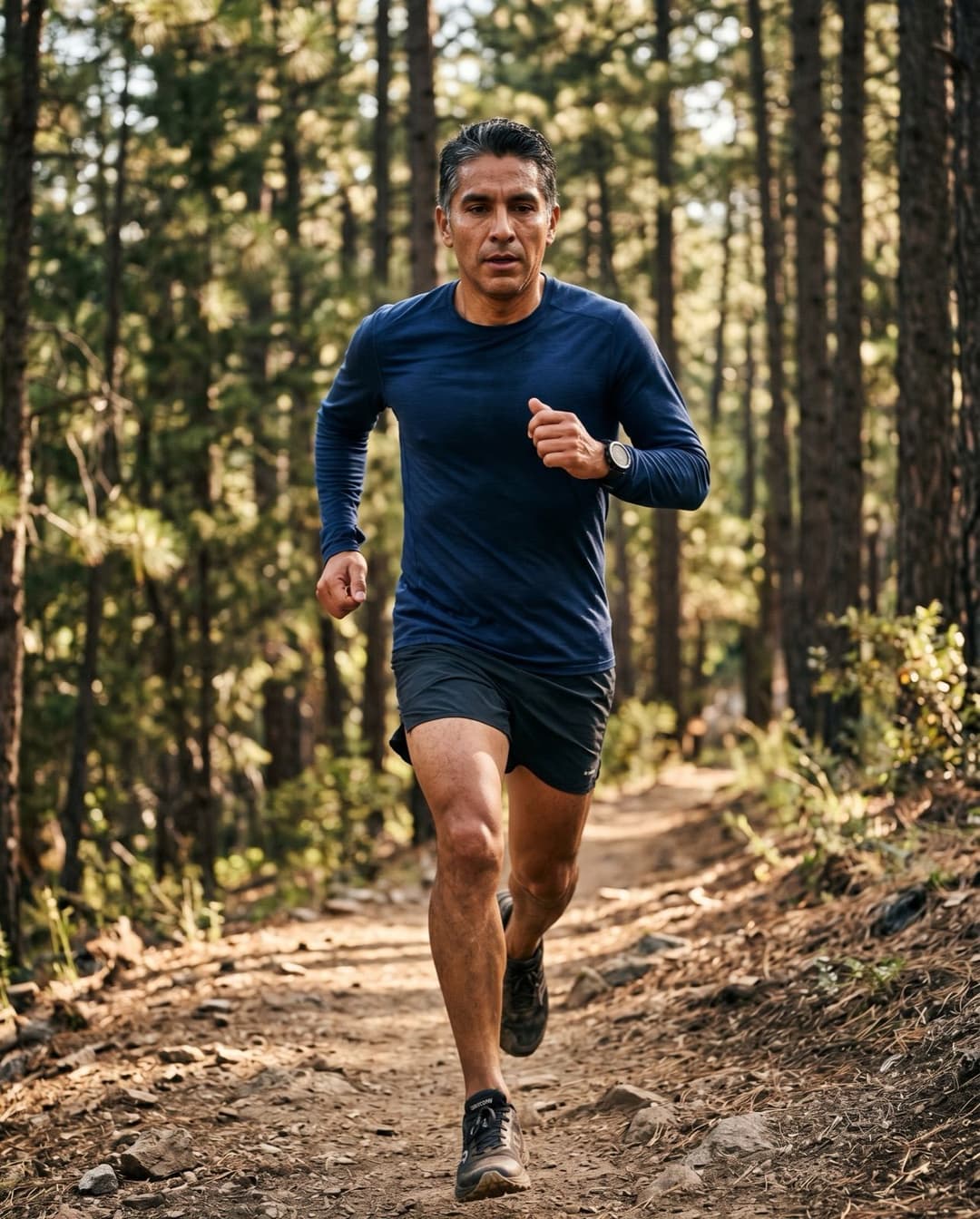 Front Range trail running at altitude, where mitochondrial demand exceeds what sea-level training prepares for.