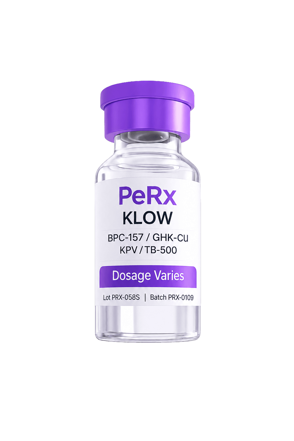 KLOW peptide vial