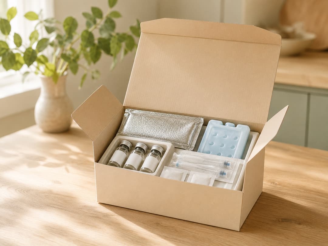 A refrigerated overnight shipping box delivered to your door