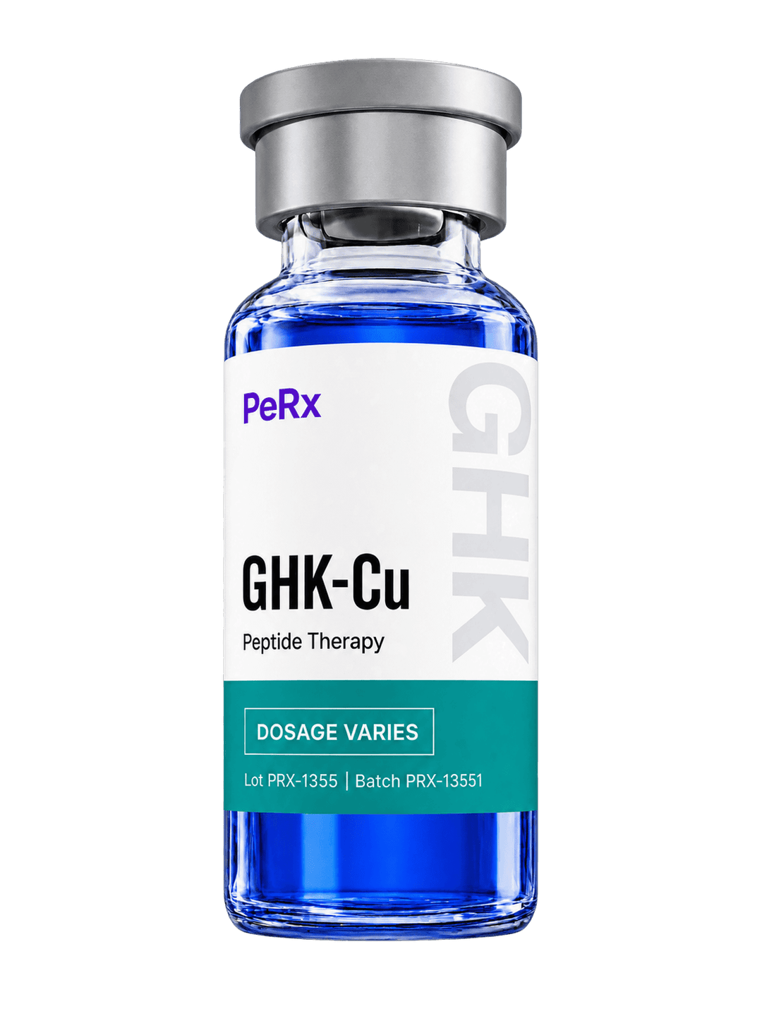 PeRx GHK-Cu copper peptide vial